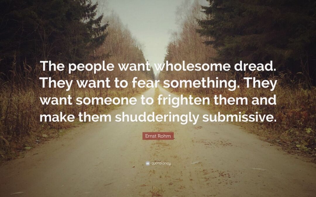 Your fear is their drug