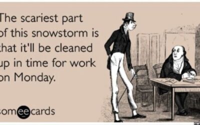 Monday morning snow blindness