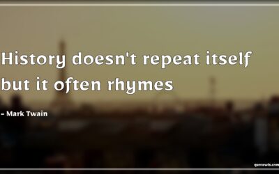 Domain Query: History often rhymes