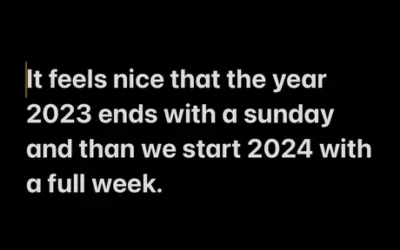 Monday morning New Year’s asskickings