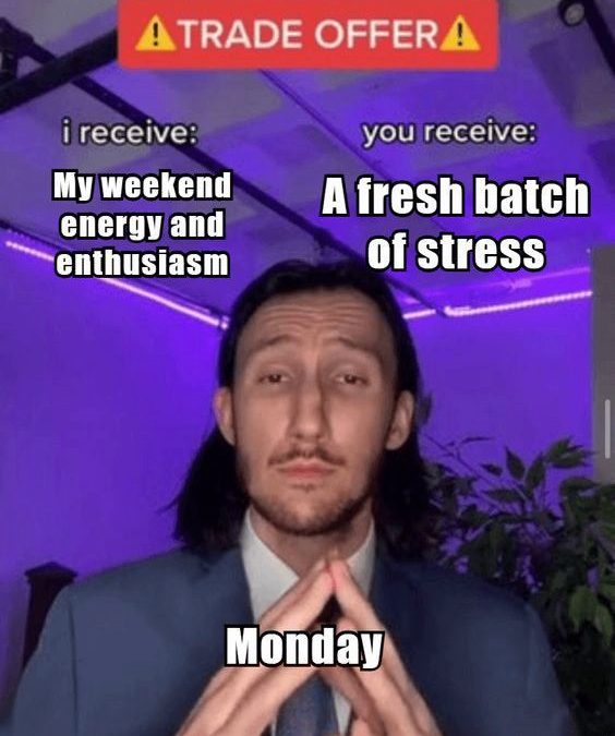 Monday morning slop-serving